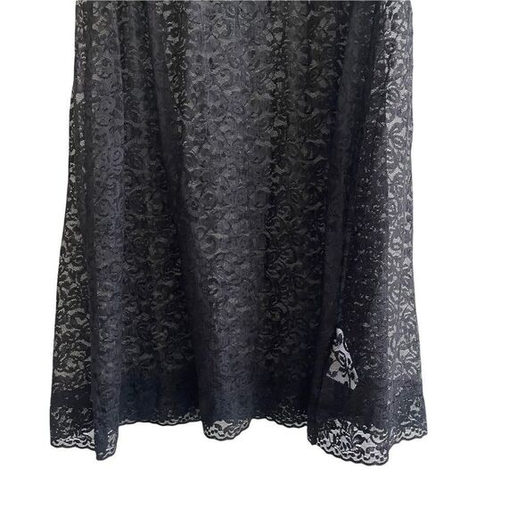 Intimates Sleeveless Lace Nightgown Nightdress Lingerie Intimates Black M - Picture 3 of 8